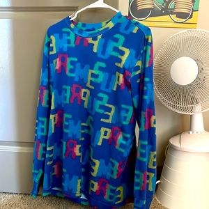 Medium Blue Letters Supreme Long Sleeve